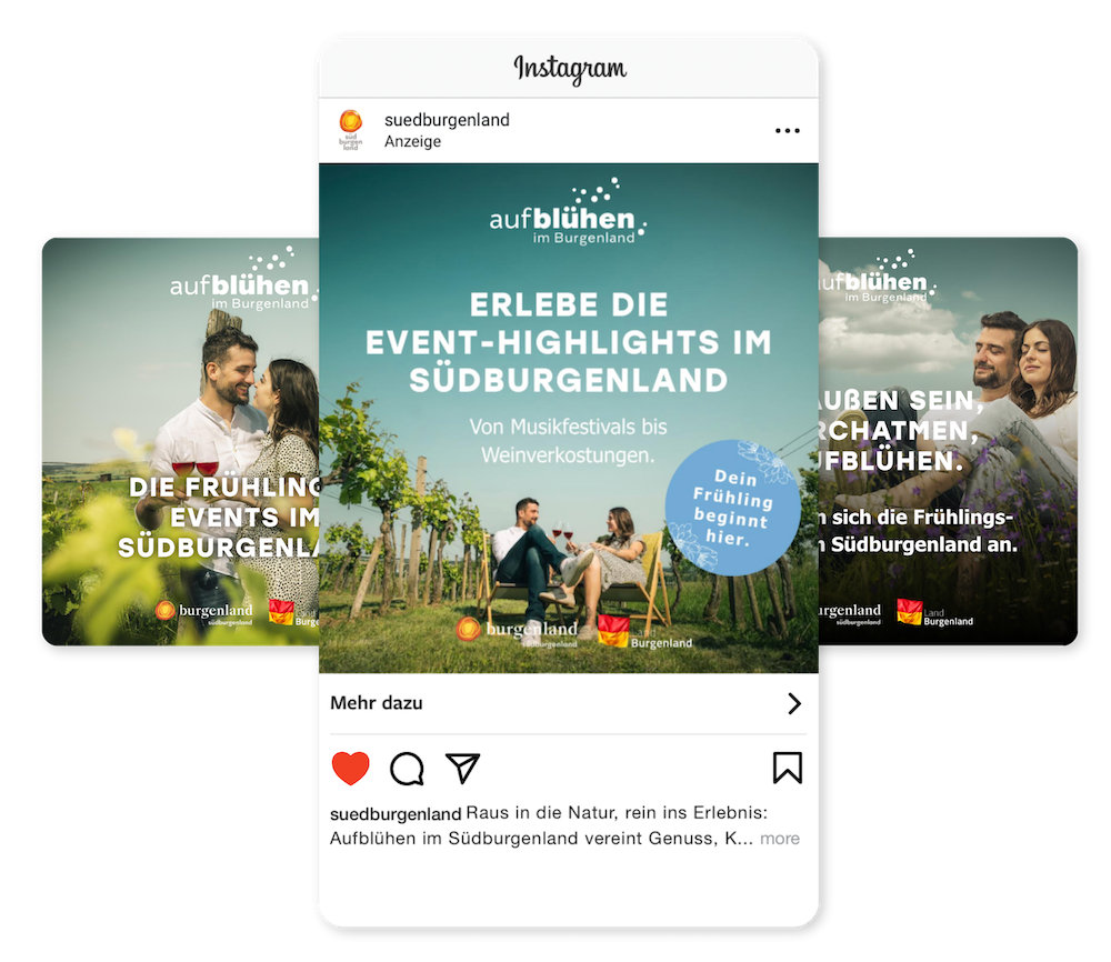 Der Spect GmbH Page Builder in Mein Südburgenland zur einfachen Erstellung und Bearbeitung von Seiten